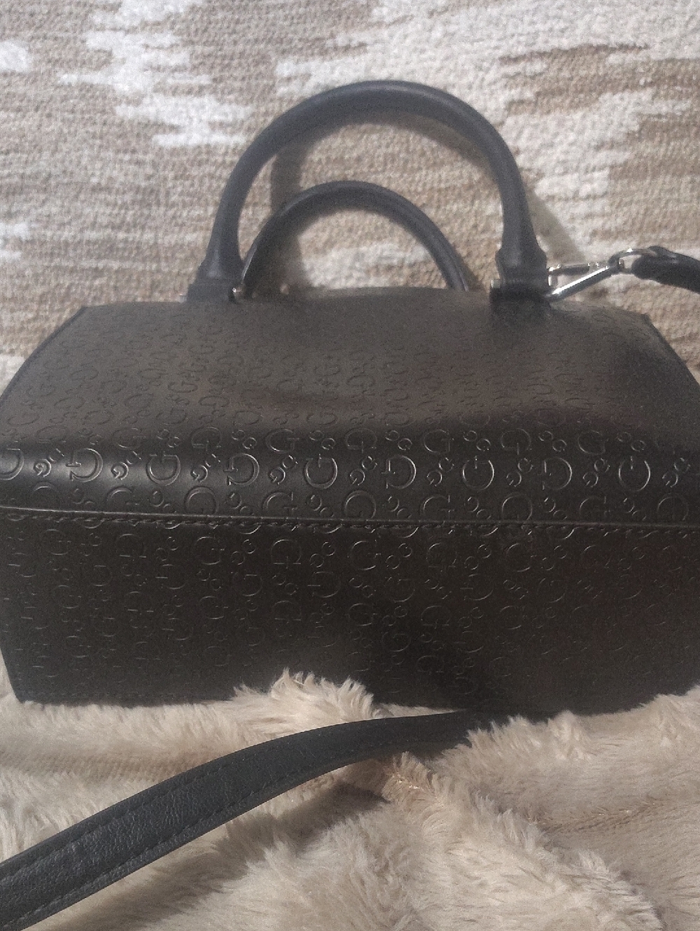 GUESS Black Purse With Long Stap & Hand Strap - Picture 4 of 8